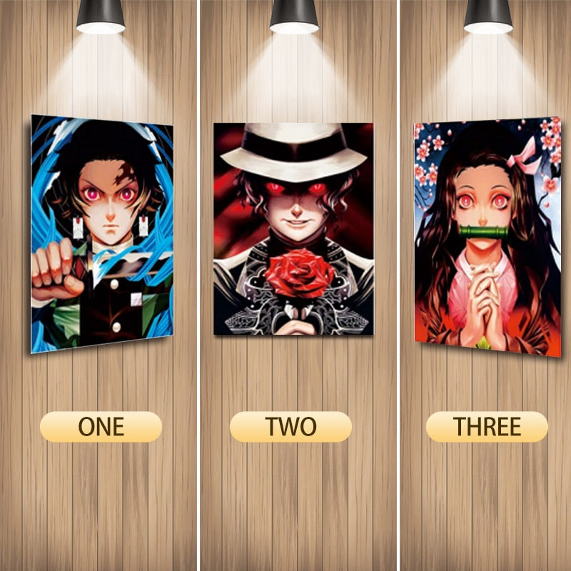 Tanjiro Nezuko Muzan 3D Lenticular Poster