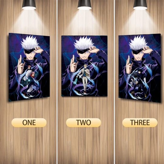 Yuji Kento Megumi Gojo 3D Lenticular Poster