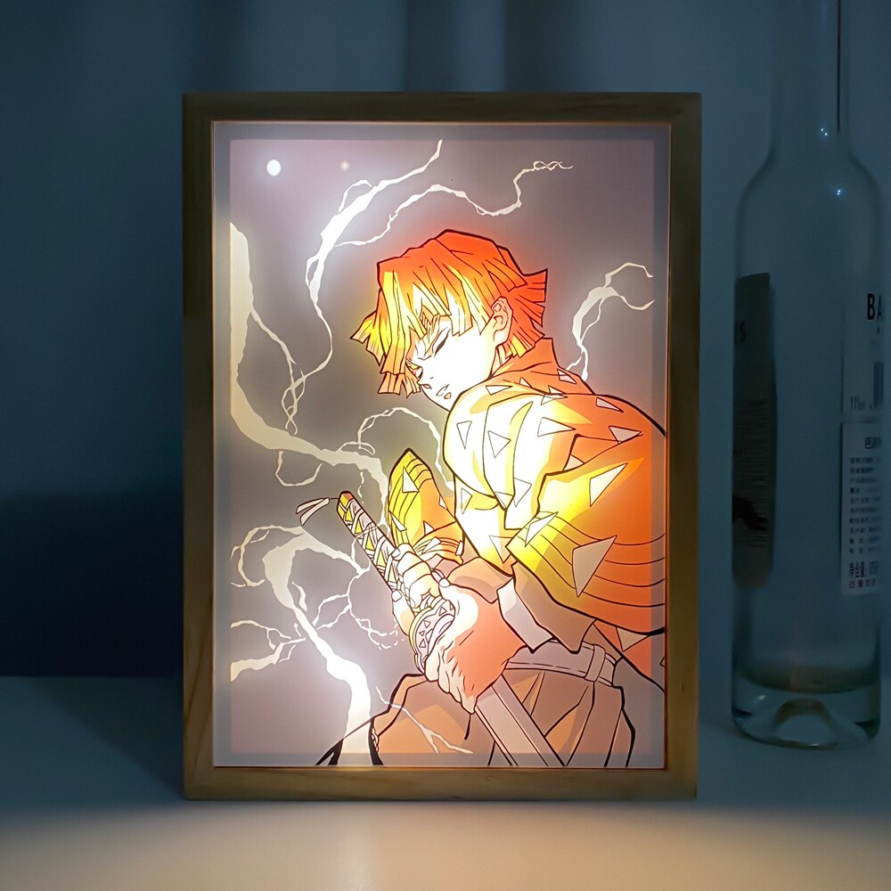 Zenitsu Agatsuma LED Art Painting