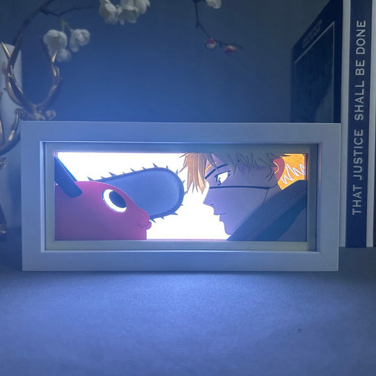 Pochita and Denji Anime Light Box