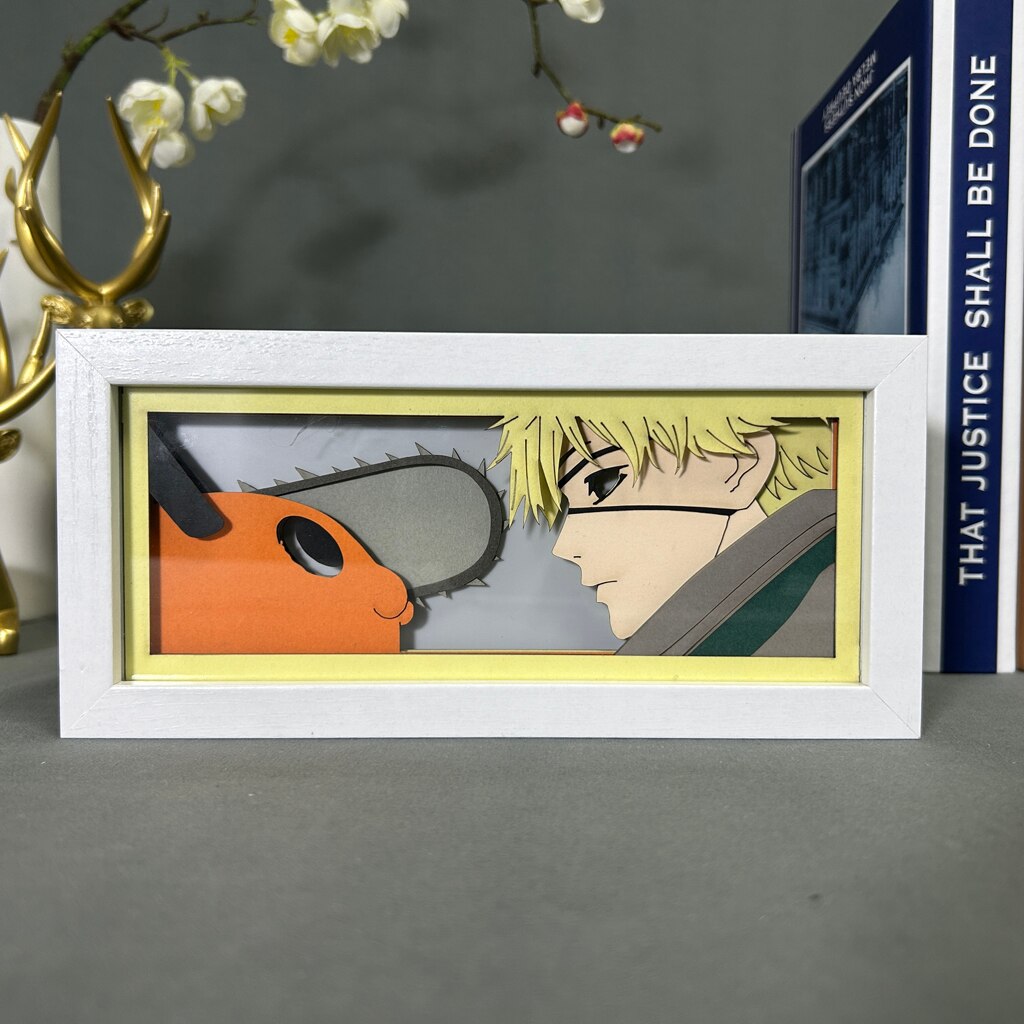 Pochita and Denji Anime Light Box