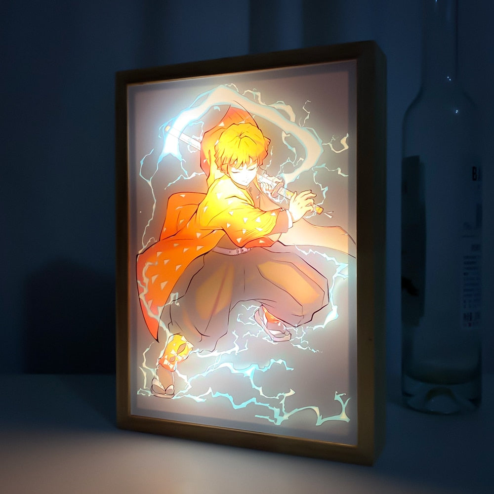 Zenitsu Agatsuma LED Painting Art