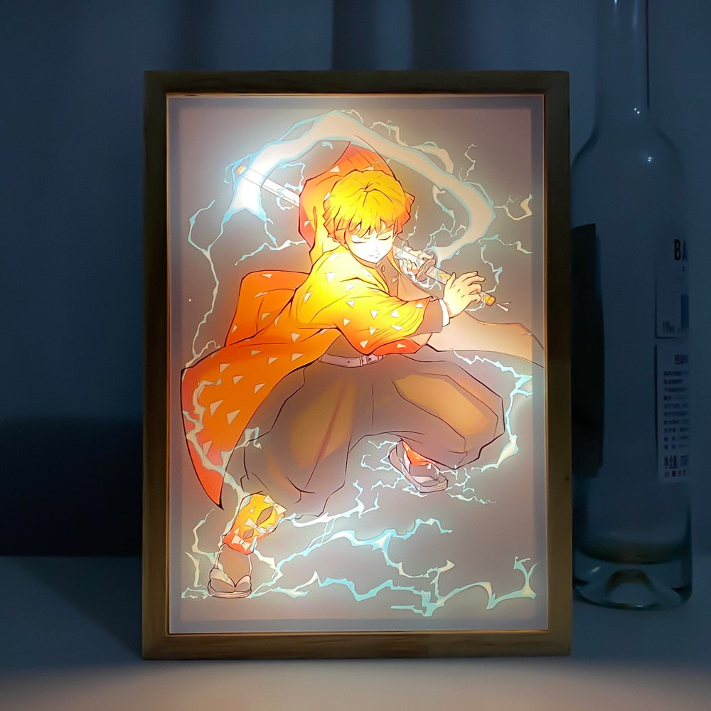 Zenitsu Agatsuma LED Painting Art