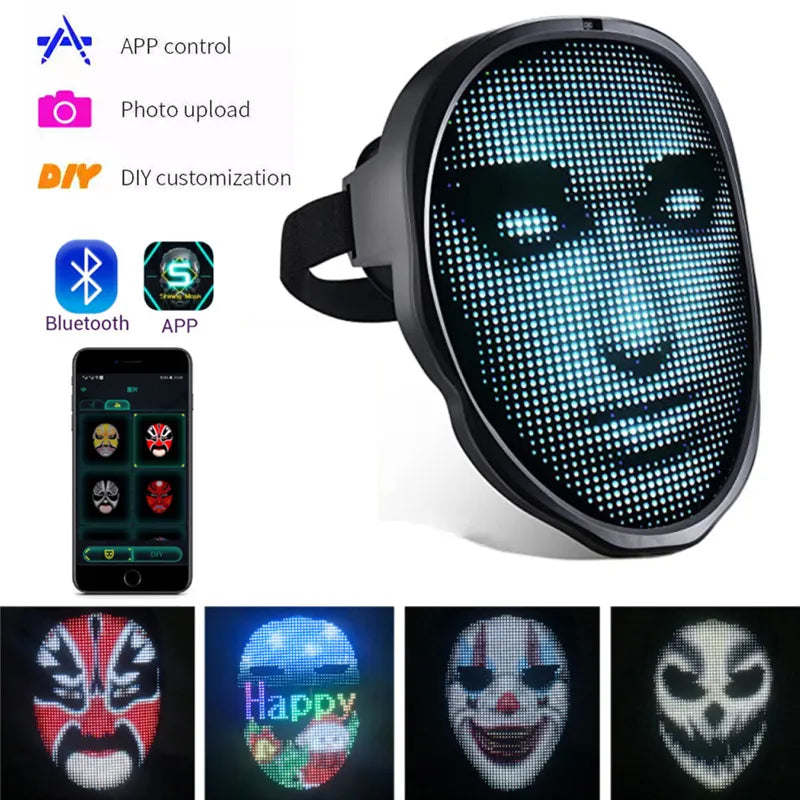 Smart LED Halloween Mask