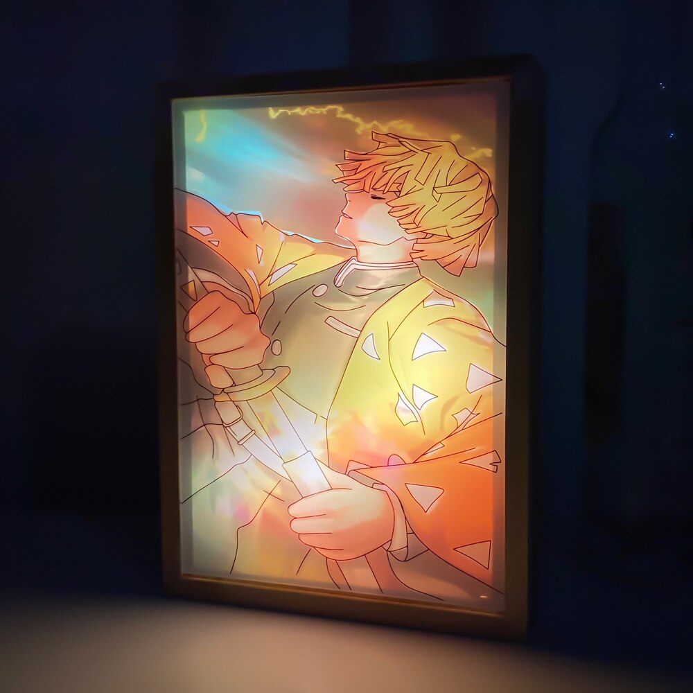 Zenitsu Agatsuma LED Painting Art