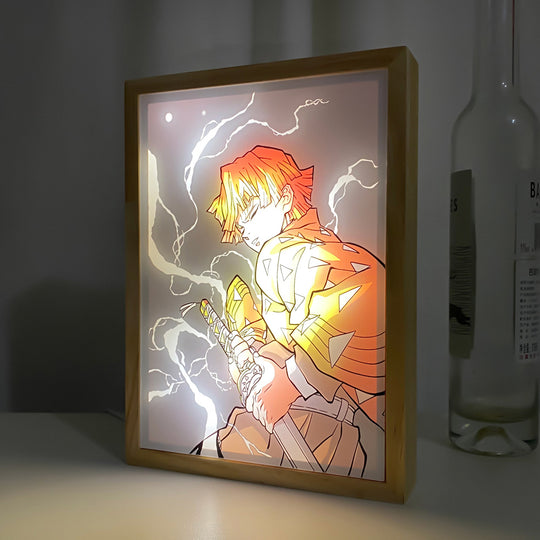 Zenitsu Agatsuma LED Art Painting