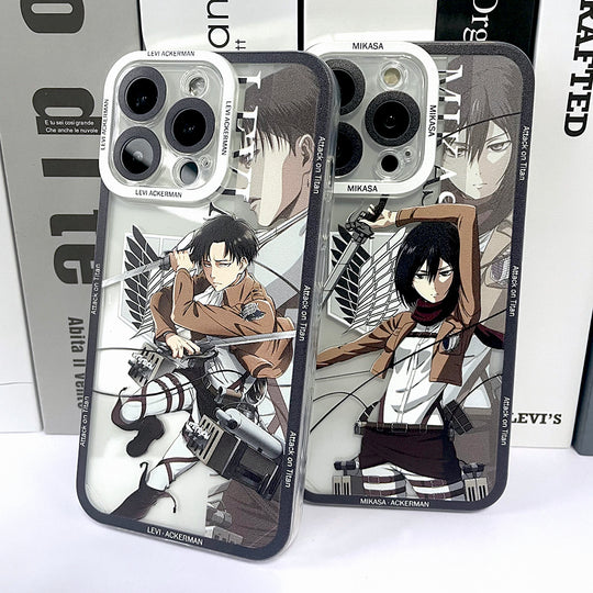 Levi and Mikasa iPhone Case - islandofanime.com