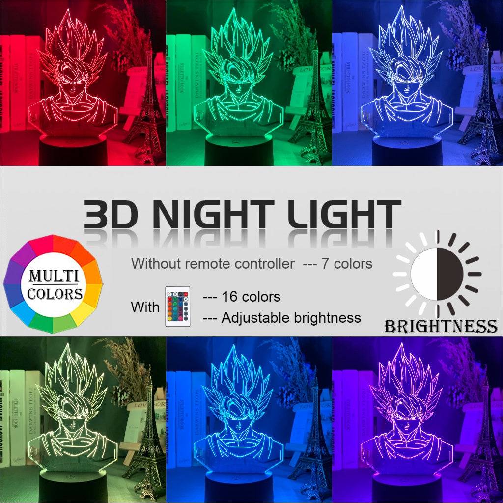 Goku Super Saiyan LED Light Lamp