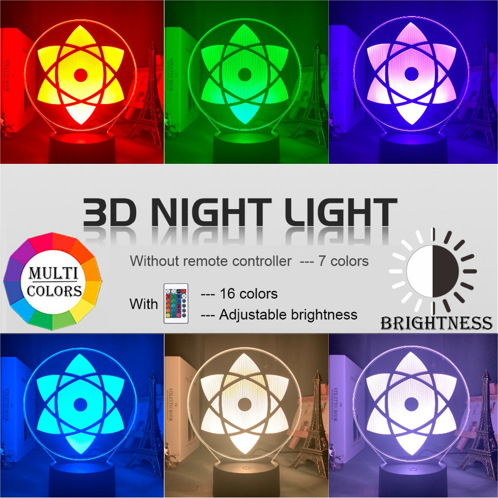 Sasuke Mangekyou Sharingan LED Light Lamp