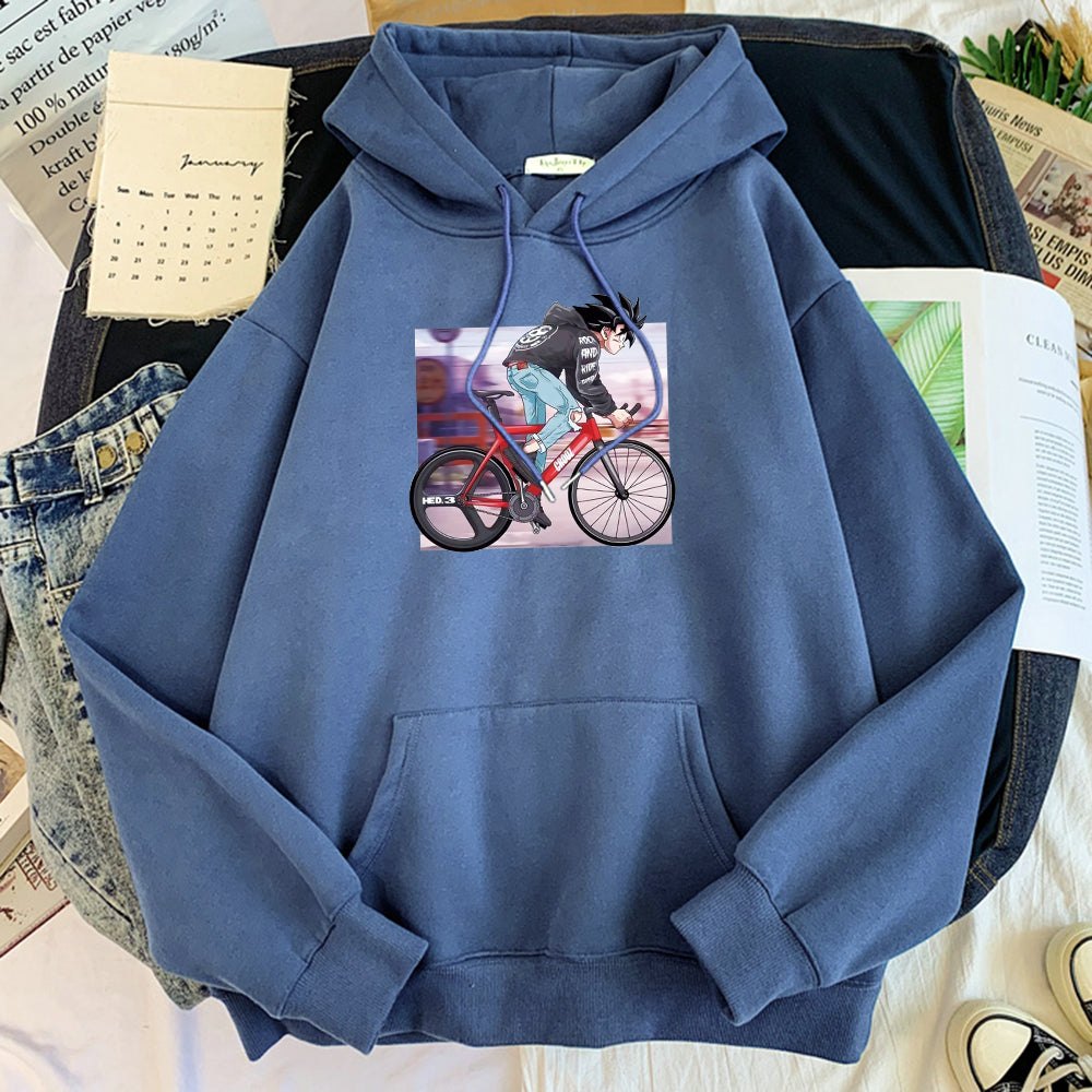 Goku on Bike Hoodie