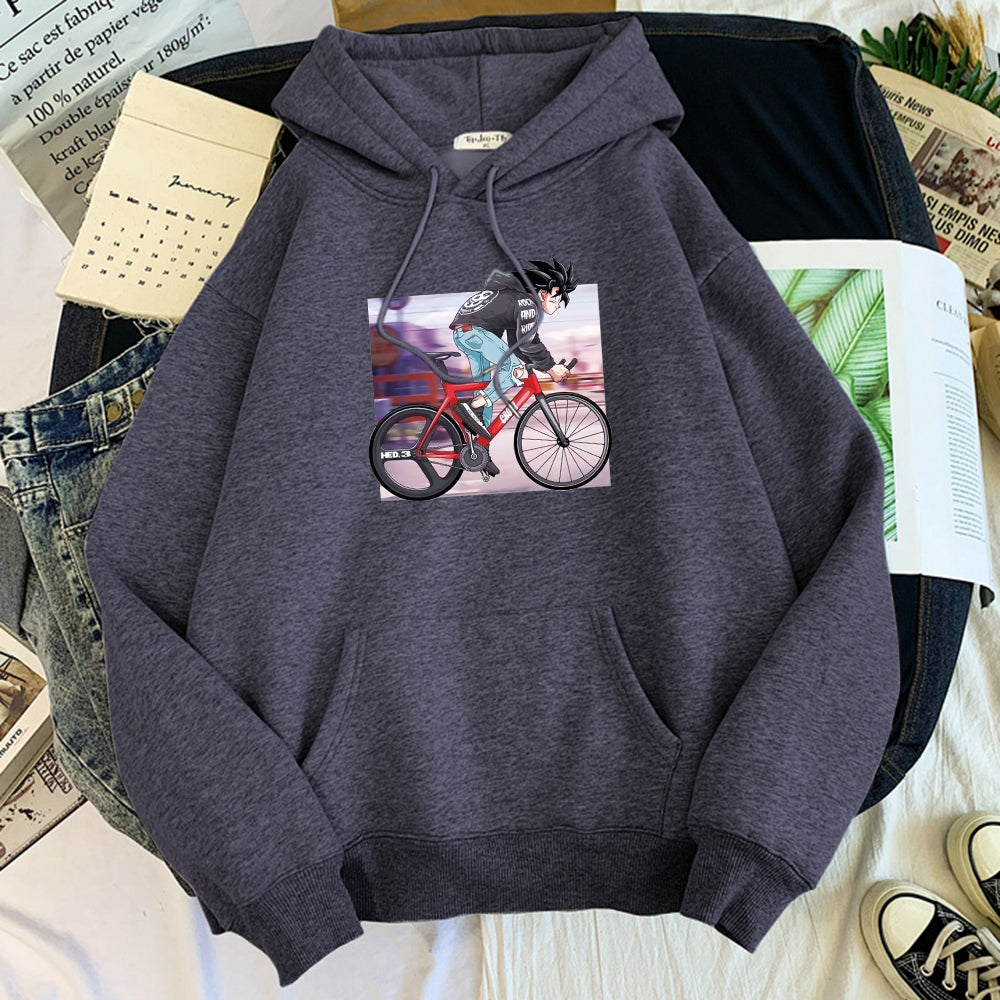 Goku on Bike Hoodie