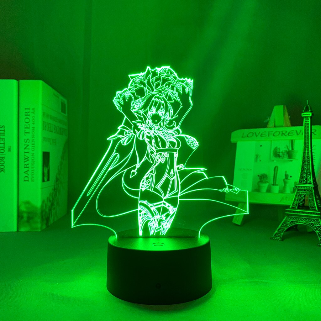 Eula Genshin LED Night Light Lamp - islandofanime.com