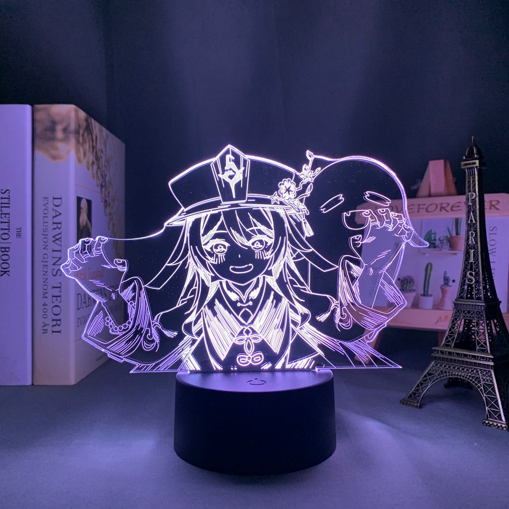 Hu Tao Genshin Impact LED Night Light Lamp - islandofanime.com