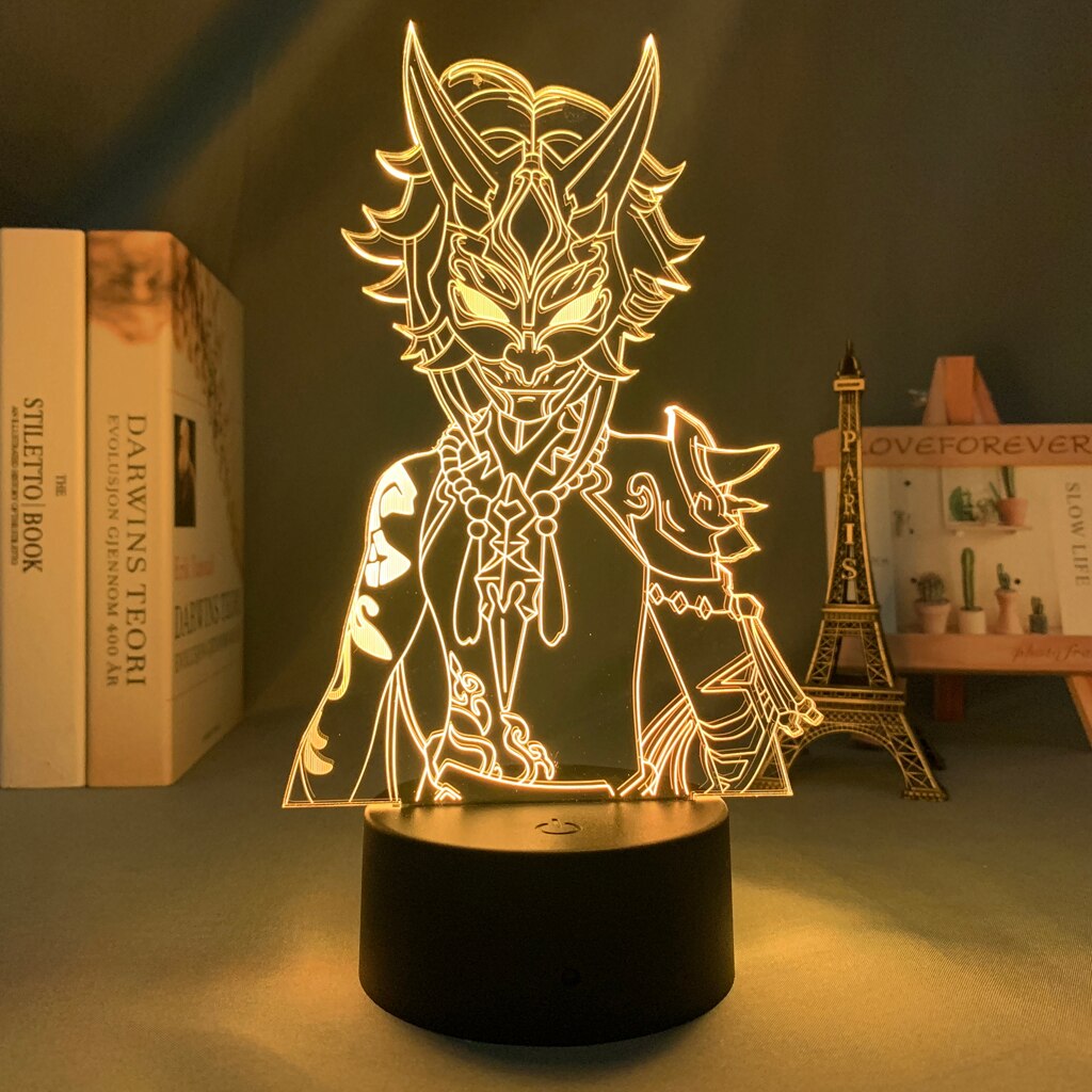 Xiao Genshin Impact LED Night Light Lamp - islandofanime.com