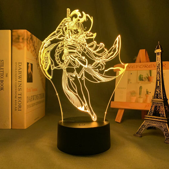 Raiden Shogun Genshin LED Night Light Lamp - islandofanime.com