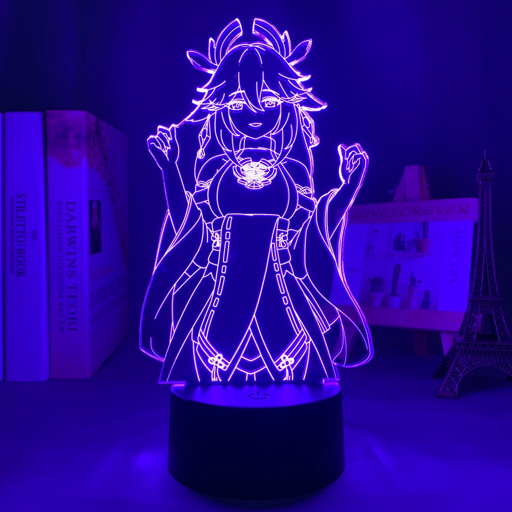 Yae Miko Genshin LED Night Light Lamp