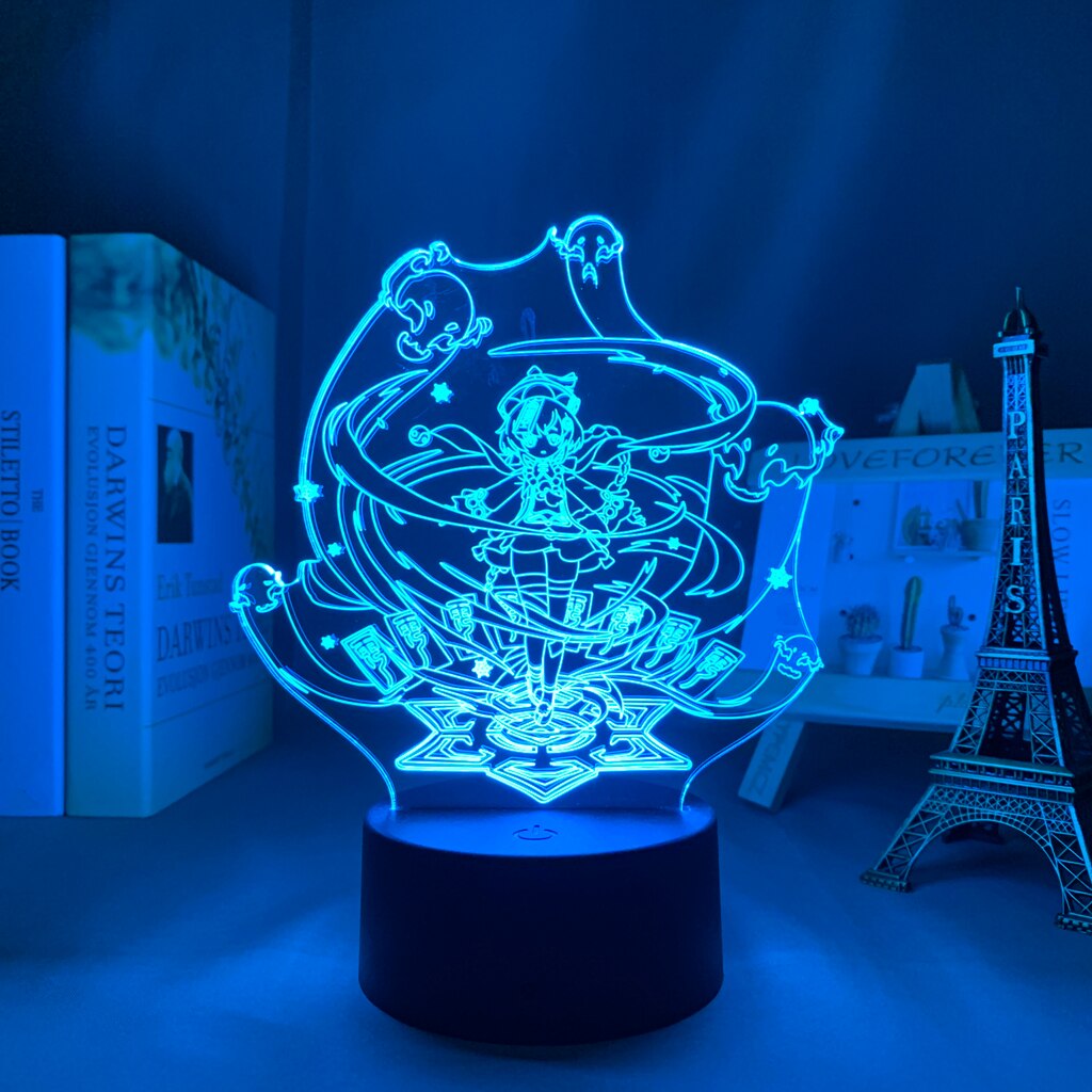 Qiqi Genshin LED Night Light Lamp - islandofanime.com