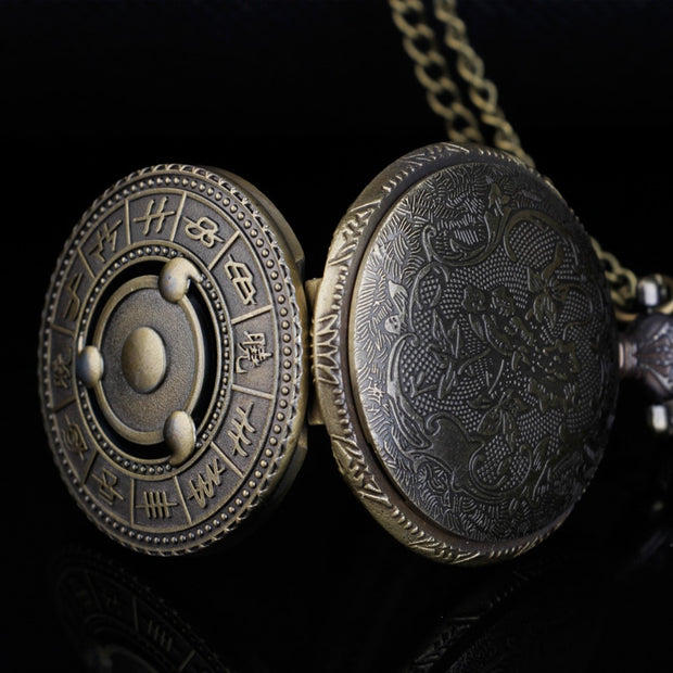 Naruto Villages Pocket Watch Necklace