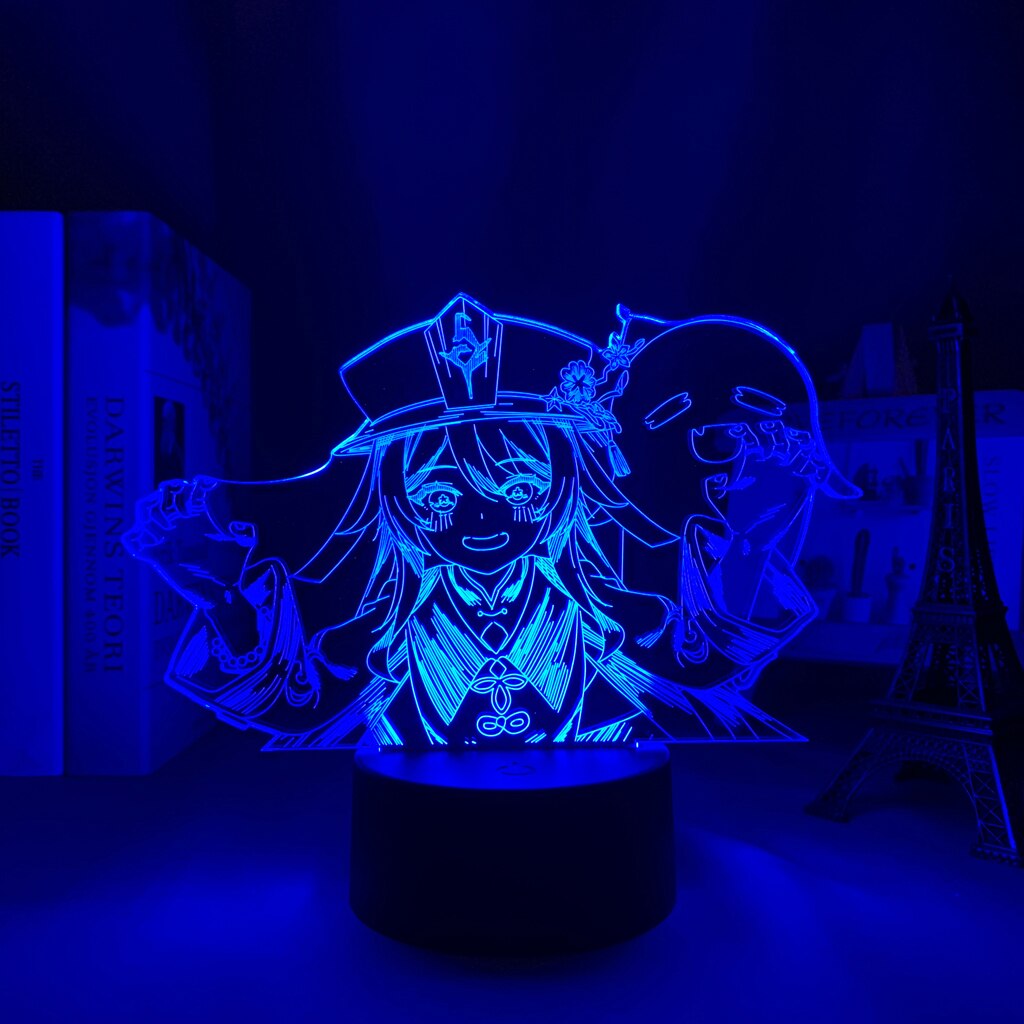 Hu Tao Genshin Impact LED Night Light Lamp - islandofanime.com