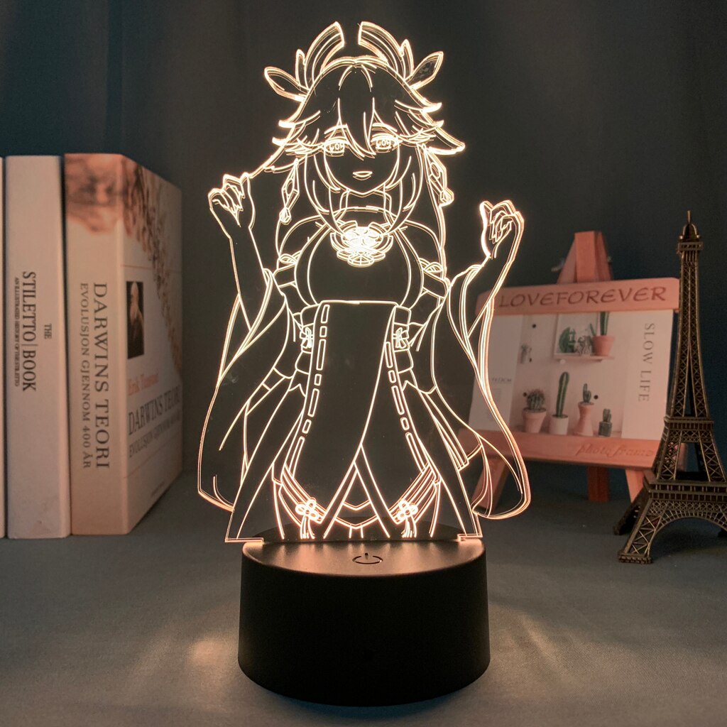 Yae Miko Genshin LED Night Light Lamp