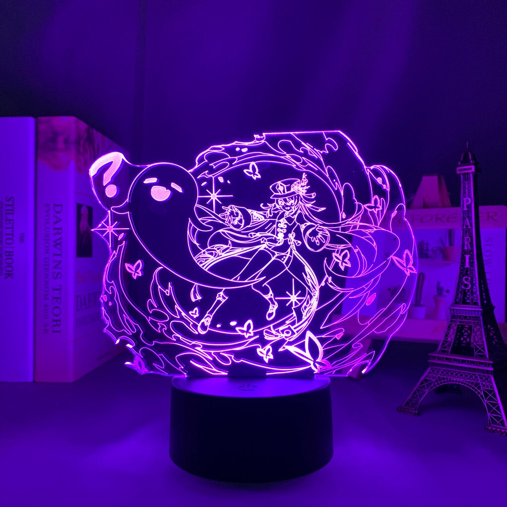 Hu Tao Genshin Impact LED Night Light Lamp - islandofanime.com