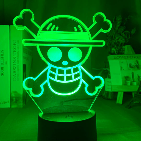 Straw Hat Pirates Logo LED Lamp