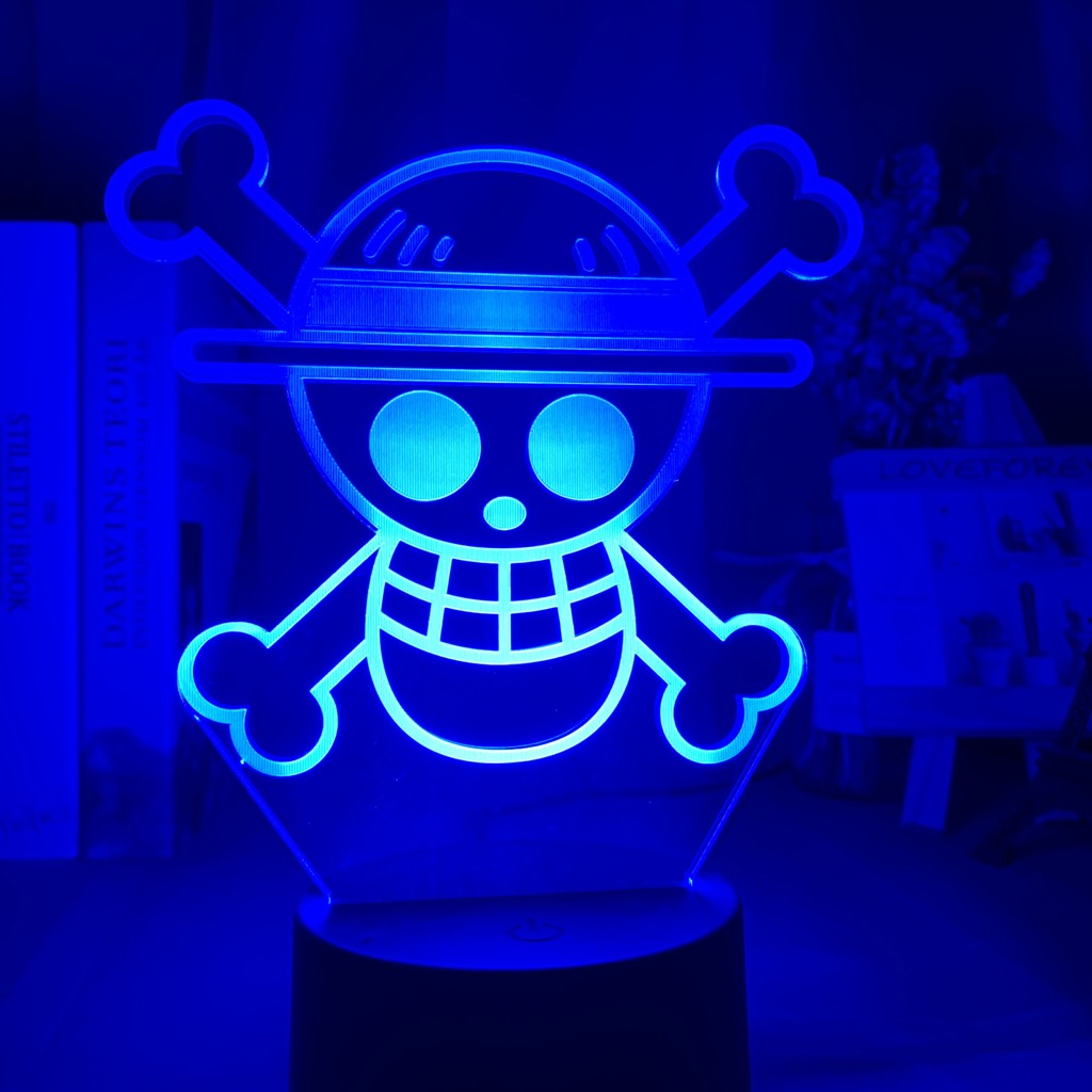 Straw Hat Pirates Logo LED Lamp