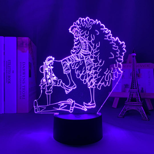 Luffy vs. Doflamingo LED Light Lamp