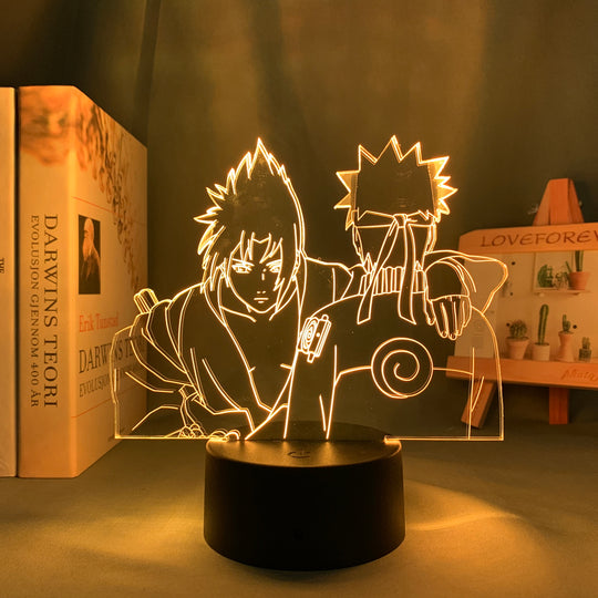 Sasuke and Naruto LED Light Lamp