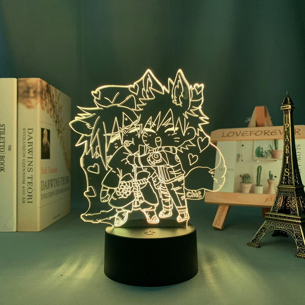 Naruto and Sasuke LED Light Lamp