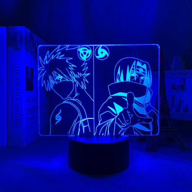 Kakashi and Itachi LED Lamp