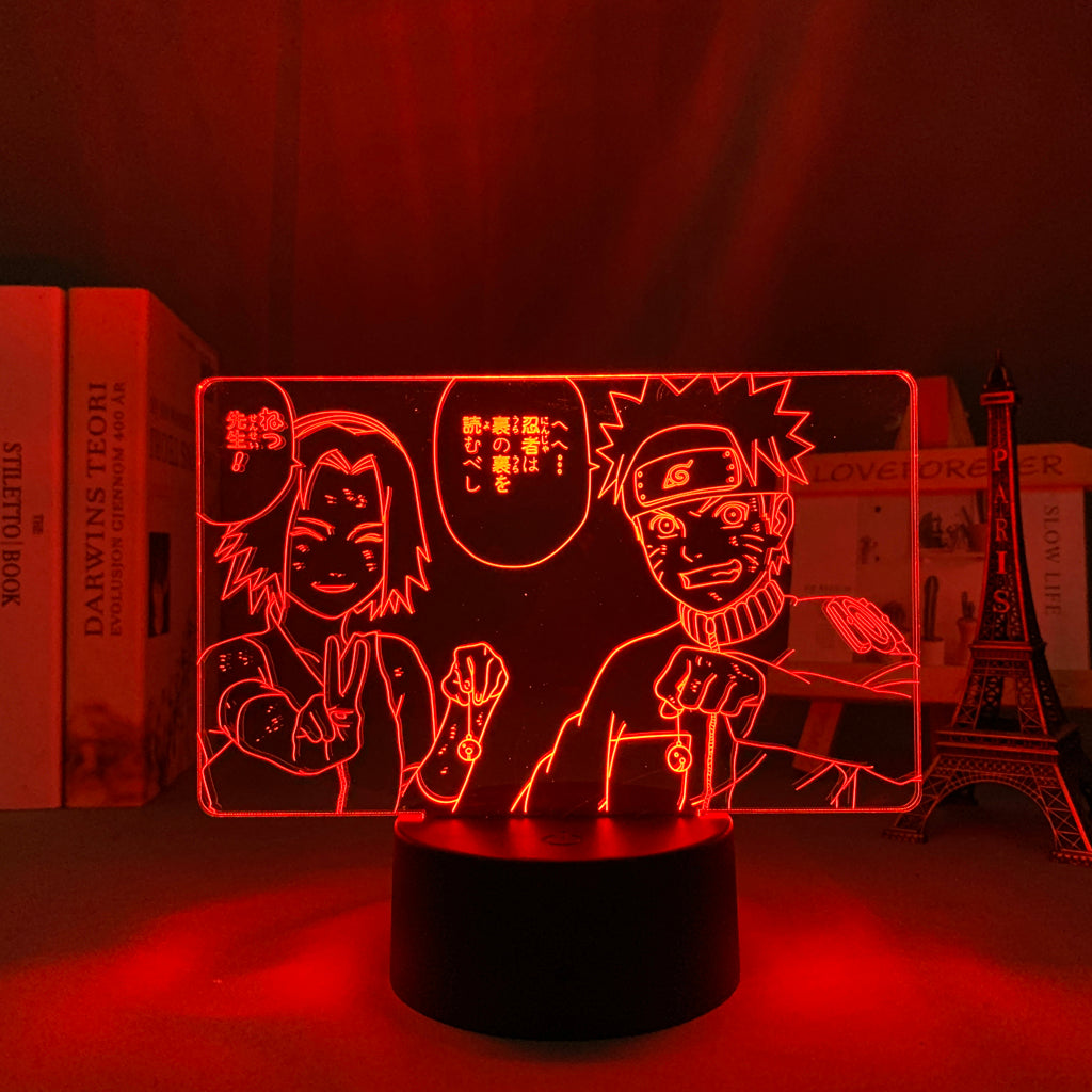 Naruto and Sakura LED Light Lamp