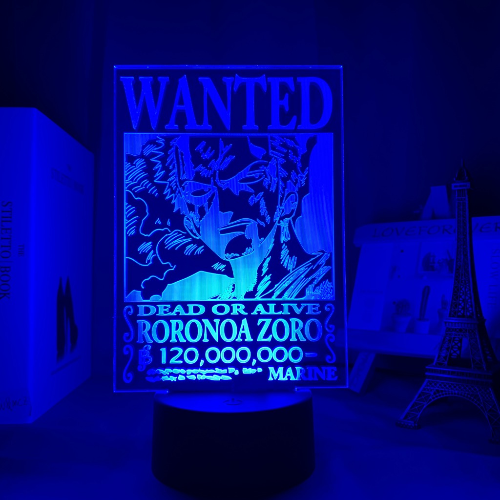 Roronoa Zoro Wanted LED Light Lamp