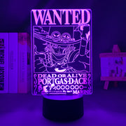 Portgas D. Ace Wanted LED Light Lamp