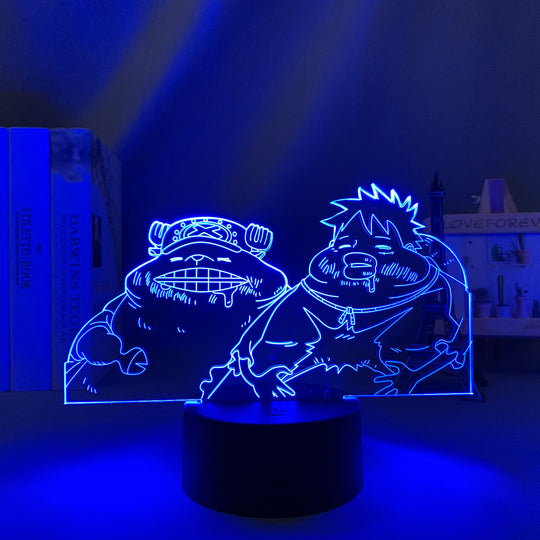 Chopper and Luffy LED Light Lamp