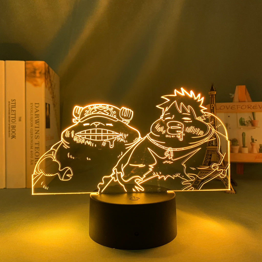 Chopper and Luffy LED Light Lamp
