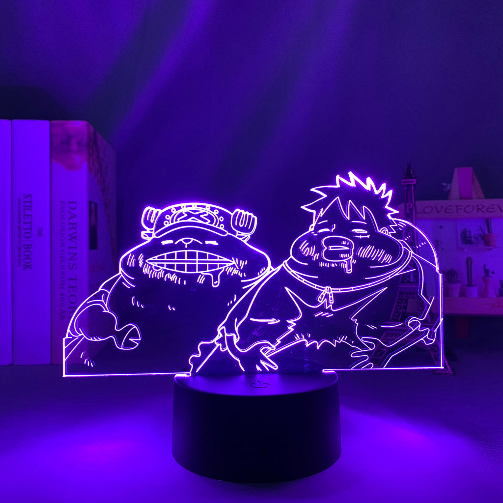 Chopper and Luffy LED Light Lamp