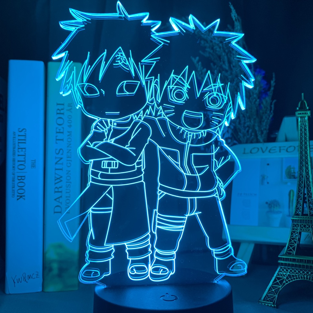 Naruto and Gaara Night Light Lamp
