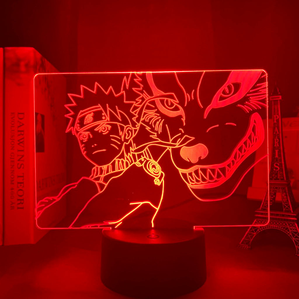 Naruto and Kurama Night Light Lamp