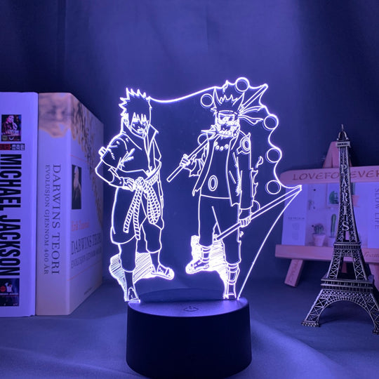Naruto and Sasuke LED Lamp