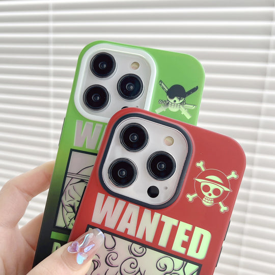 Luffy and Zoro Wanted iPhone Case