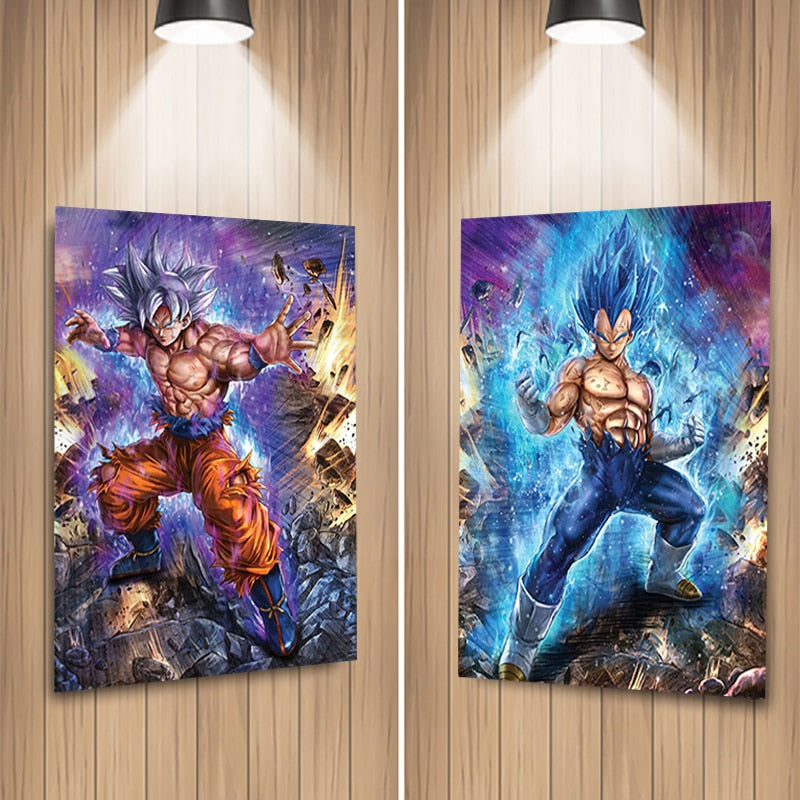 Goku and Vegeta Super Saiyan 3D Lenticular Poster