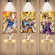 Vegeta Goku Gohan 3D Poster