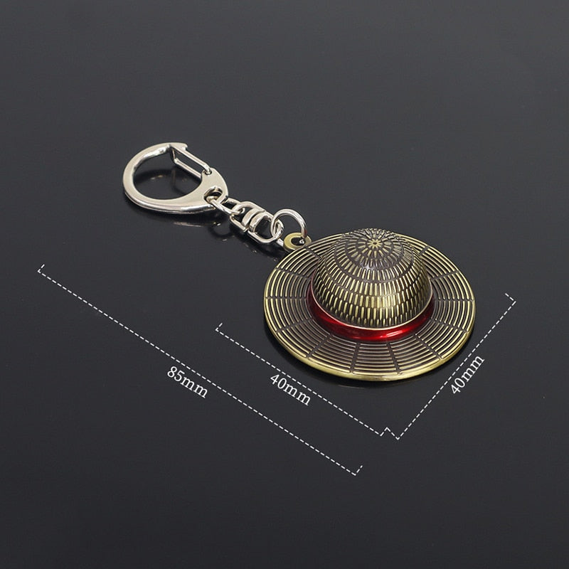Luffy Straw Hat Keychain