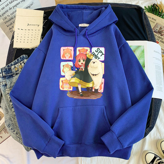 Anya Forger and Bond Forger Hoodie