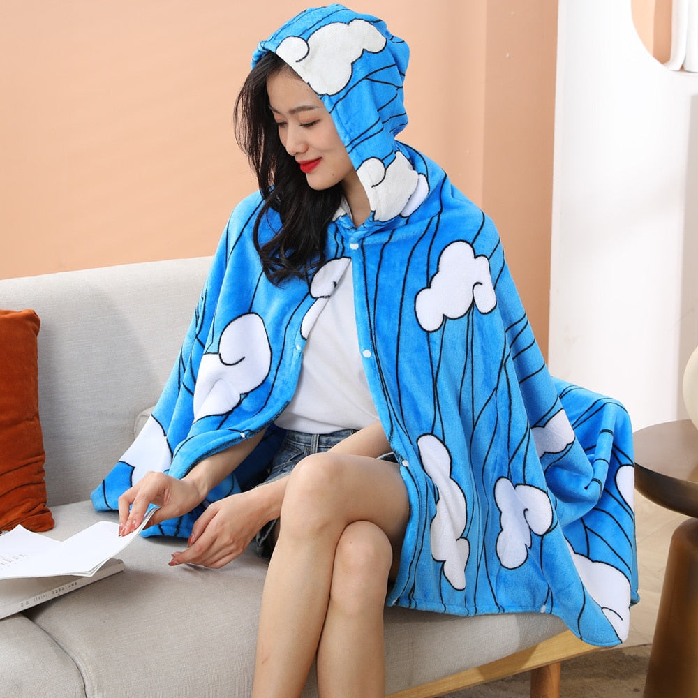 Tanjiro Kamado Cloak Cosplay Blanket