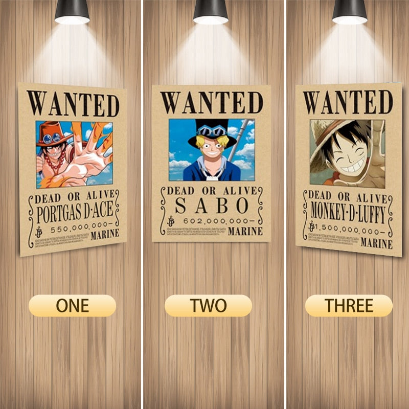 Ace Luffy Sabo 3D Lenticular Poster