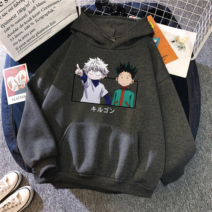 Gon and killua matching hoodies Clearance