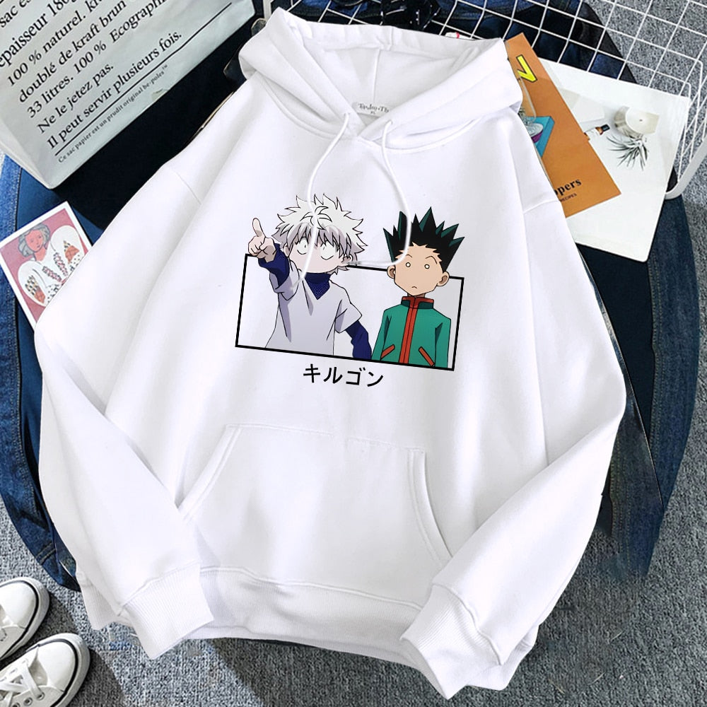 Gon and killua matching hoodies Clearance