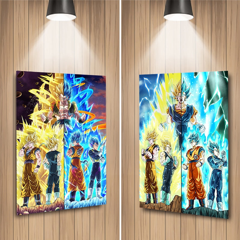 Goku and Vegeta 3D Lenticular Poster